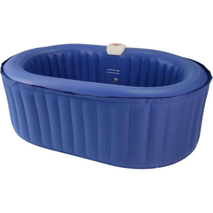Consommation Spa Gonflable Spa Gonflable Ovale En Pvc 2 Places Bleu Achat Vente Spa