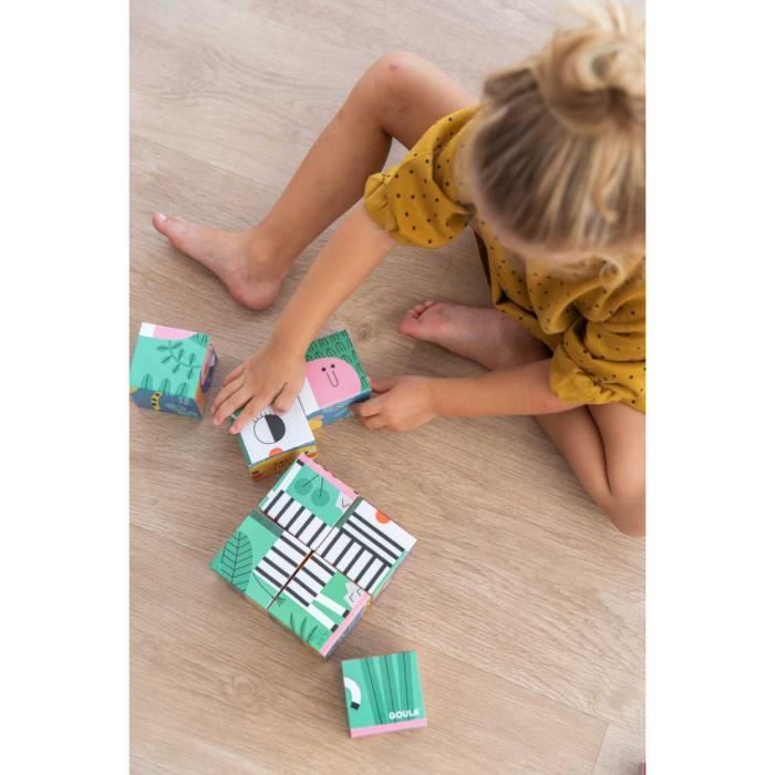 Puzzle Goula Animaux De La Forêt 9 Cubes