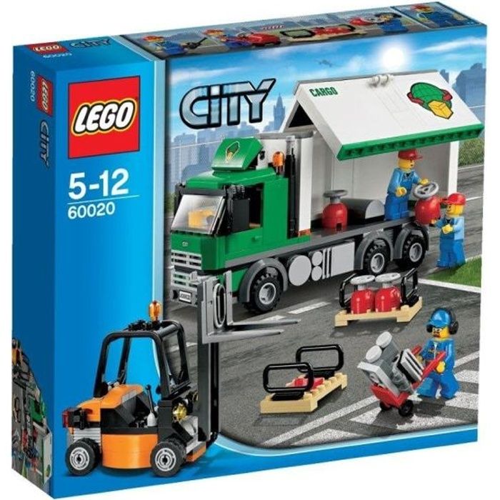LEGO City 60020 - Le Camion de Marchandises - LEGO - Jeu assemblage construction - Mixte - 80 pièces Reconditionné - Lego reconditionné disponible sur Cdiscount Seconde Vie