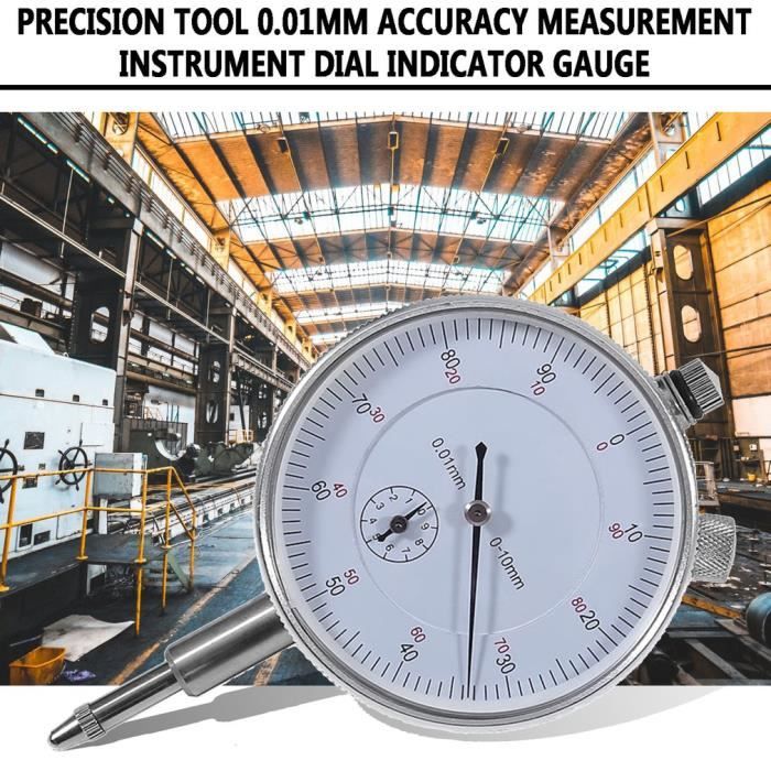 Comparateur à cadran 0-10 mm Outil de précision professionnel Instrument de  mesure - Cdiscount Bricolage