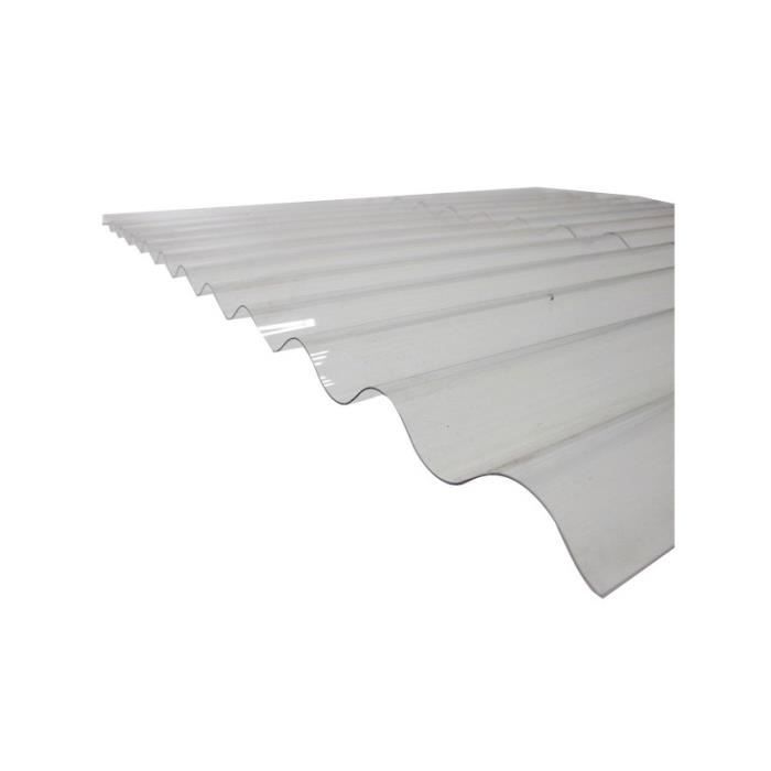 Plaque Pvc Ondulee L 2 5 M L 90 Cm Transparent Achat