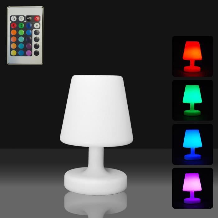 Lampe De Table à Led Et Télécommande 16 Couleurs A