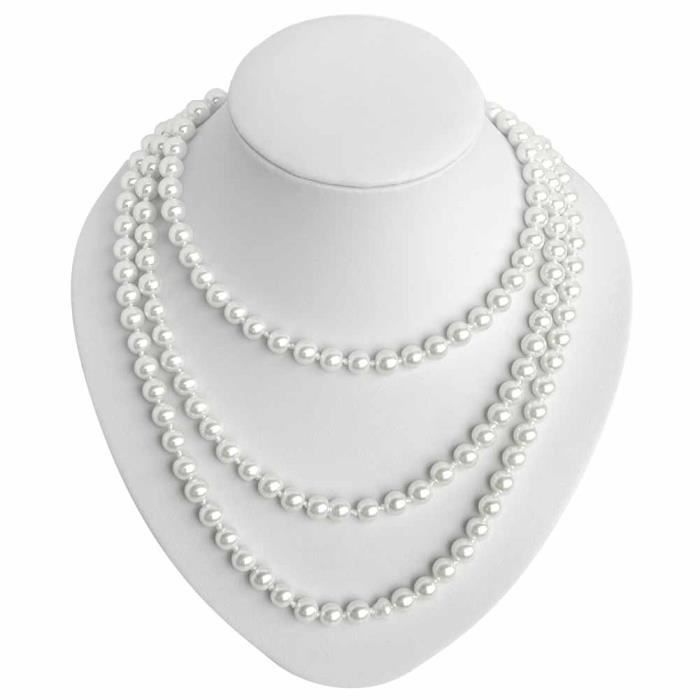 Collier en perle femme clearance