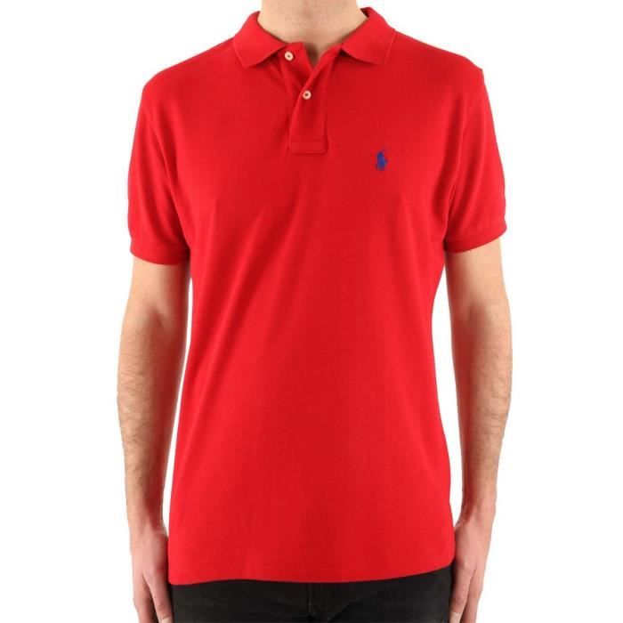 Polo Ralph Lauren Custom Fit Rouge Cdiscount Pret a Porter