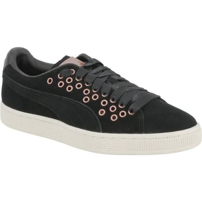 Puma en daim shop noir
