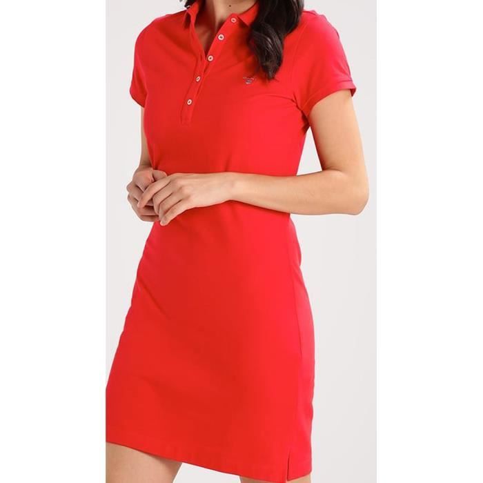 robe lacoste rouge