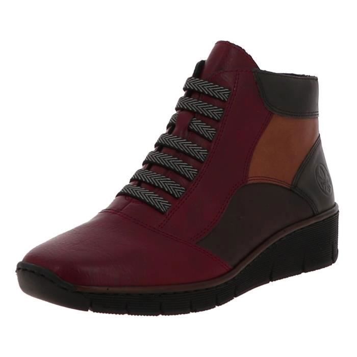 Bottines rieker femme rouge hot sale