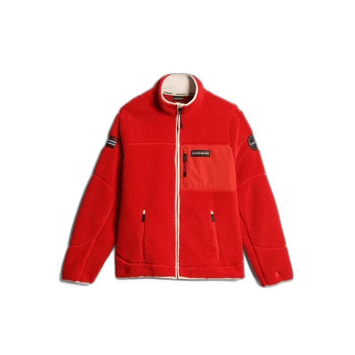 Polaire zipp e int grale Napapijri Yupik 3 rouge M randonn e