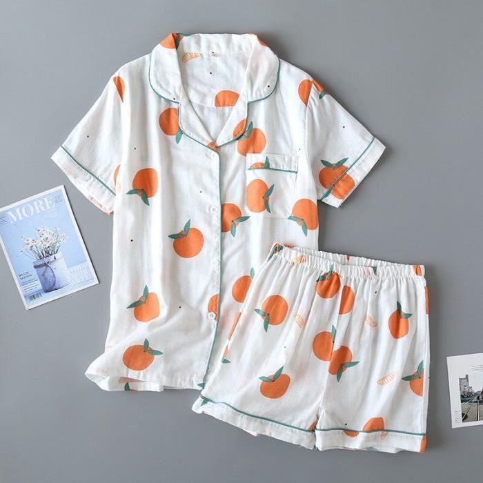 Pyjama manche courte femme - Soldes en image