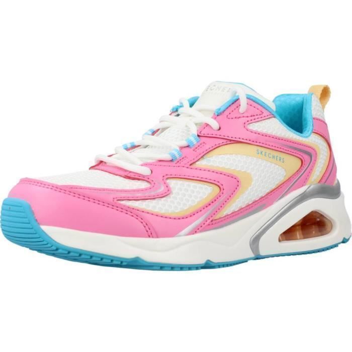 Skechers Basket Femme - SKECHERS - 136716 - Blanc - Synthétique - Lacets