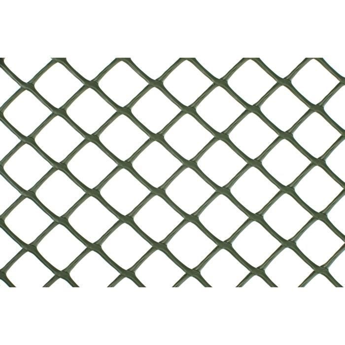 nature grillage pour parterre hdpe vert maille losange 20 mm 0 5x3 m cdiscount jardin