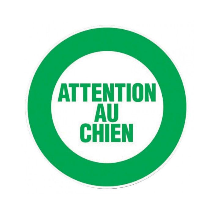 Disque d'avertissement - 'attention au chien' (…