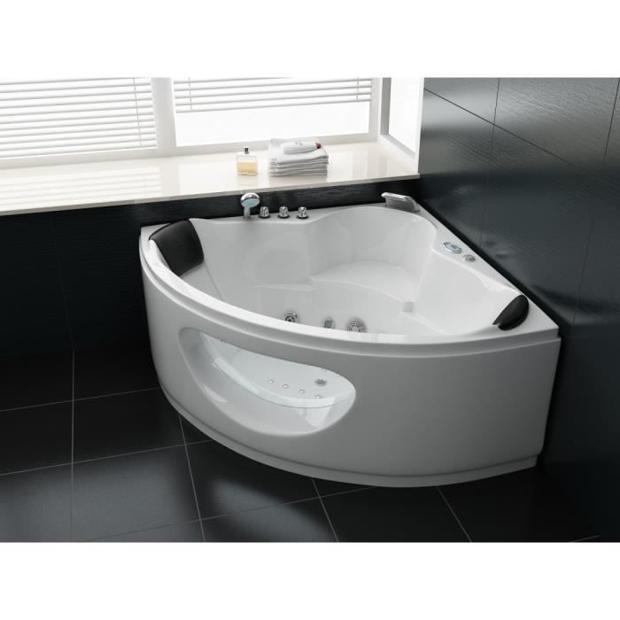 Baignoire Balneo D Angle 138 X 138 Ba Nina Achat Vente
