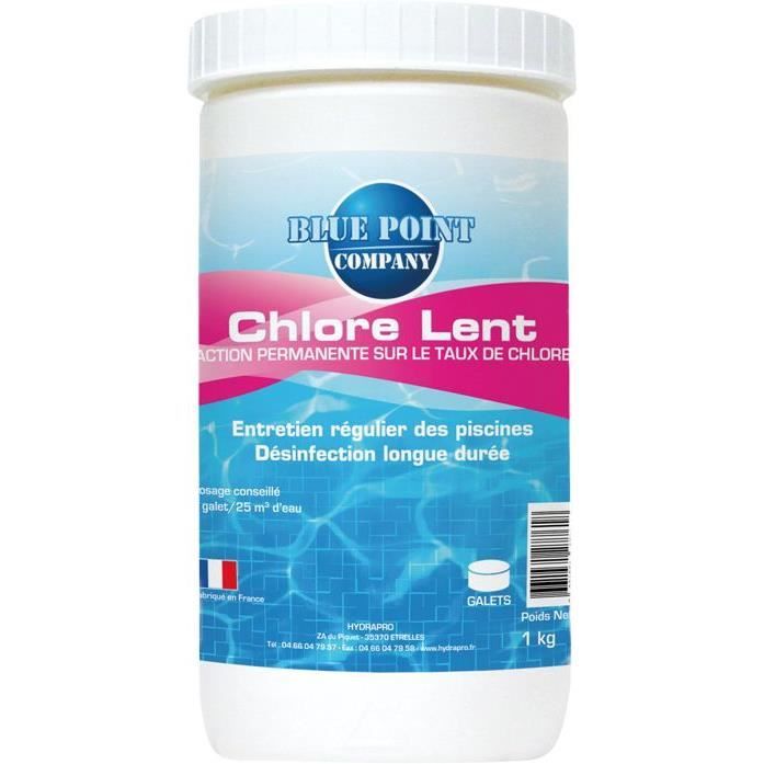 Galet chlore lent - 1 Kg