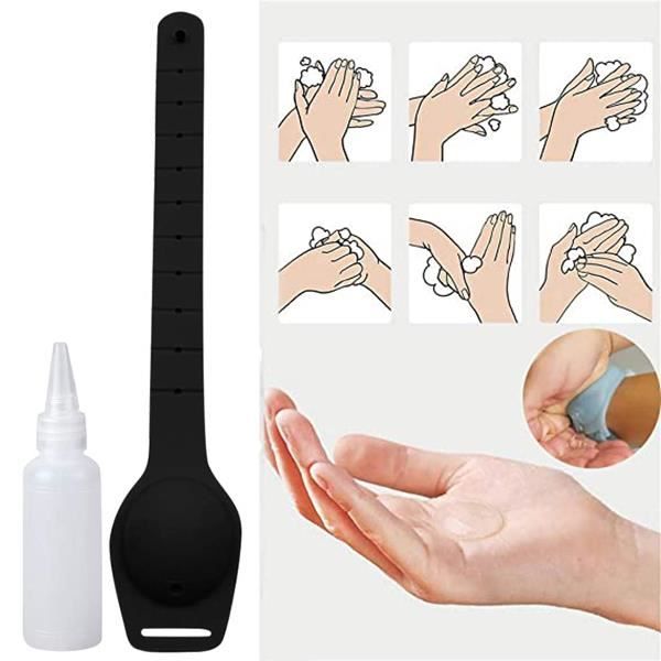 distributeur de gel bracelet liquide ensemble de bouteilles en silicone bracelet de gel lavage portable pour mains bracelet noir cdiscount bricolage