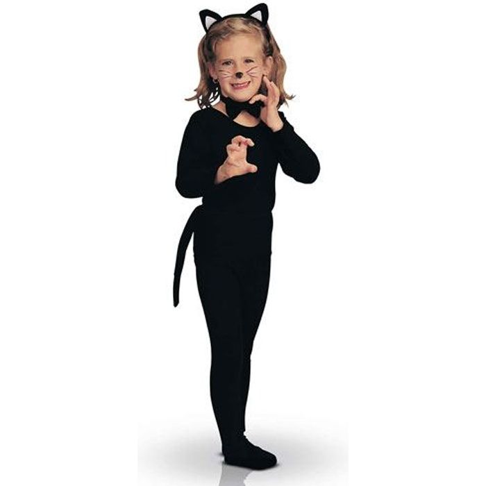 Déguisement Chat Noir Enfant Halloween - Kit 3 Pièces Rubie's - Cdiscount  Jeux - Jouets