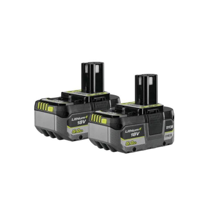 Lot de 2 batteries RYOBI 18V One+ 5.0Ah Lithium ion RB18LL50 - vue 2