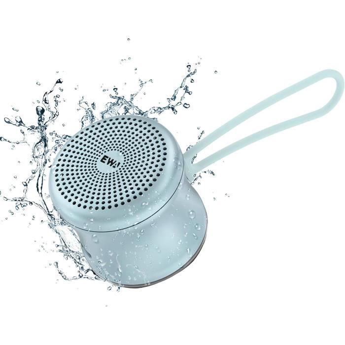 Enceinte Bluetooth Portable Sans Fil étanche Avec Basses Puissantes, Stéréo, Convient Pour L'extérieur, Le Sport, La Piscine, La Douche, La Voiture (noir