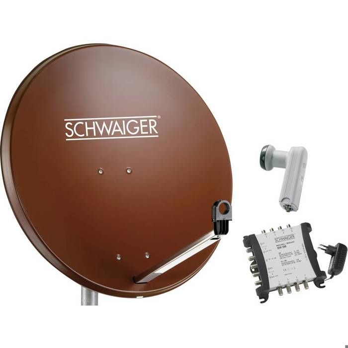 PARABOLA SAT SATELLITE 80 CM CON LNB SCR ALTA QUALITA' PER SKY - 9