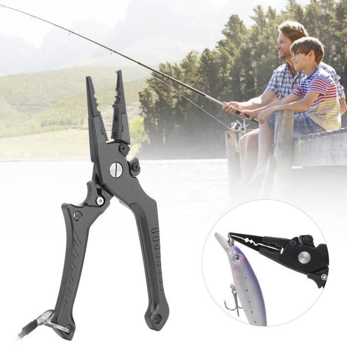 Kit Pêche 4 Pièces Avec Pince à Poisson Ergonomique Et Pince Multifonction - Neuf, Argenté, Léger
