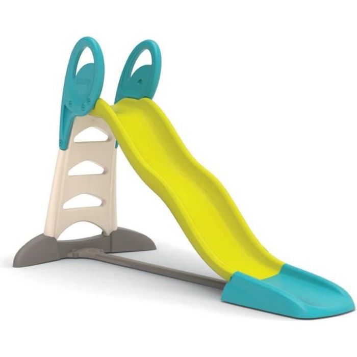 Toboggan XL double vague Smoby - Bleu/Vert - Glisse 2.30m