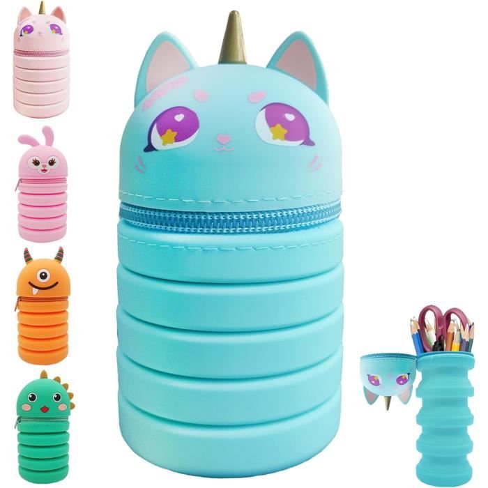 Back2Fun – Trousse Pot à Crayons 2 en 1, Étui Scolaire Extensible en Silicone Souple avec Fermeture éclair, Pensé pour la rentrée Scolaire, La Maison ou Le Sac à Dos, Design Amusant Back2Fun – Trousse Pot à Crayons 2 en 1, Étui Scolaire Extensible en Silicone Souple avec Fermeture éclair, Pensé pour la rentrée Scolaire, La Maison ou Le Sac à Dos, Design Amusant