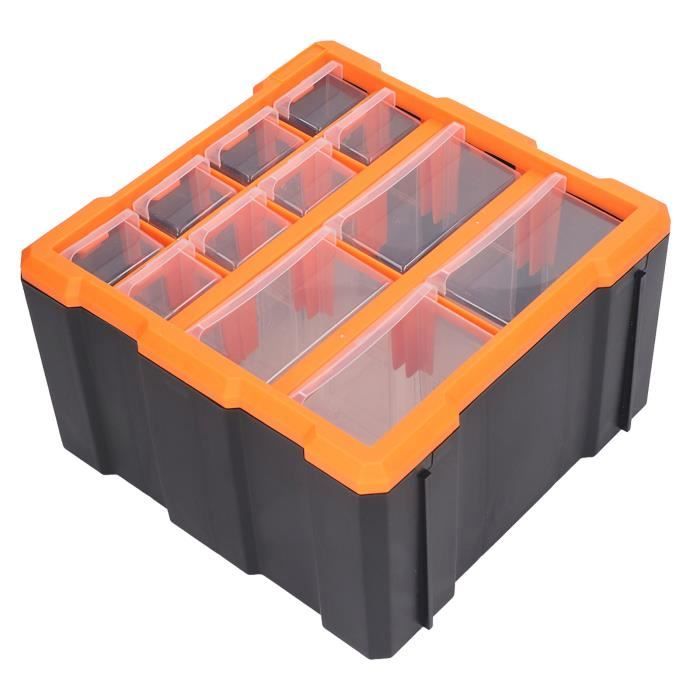 Armoire à Pharmacie Portable 3 Niveaux Avec Couvercle Transparent - Organisateur Pour Médicaments, Outils Ou Matériel De Bricolage - Avec Serrure De Sécurité - 9