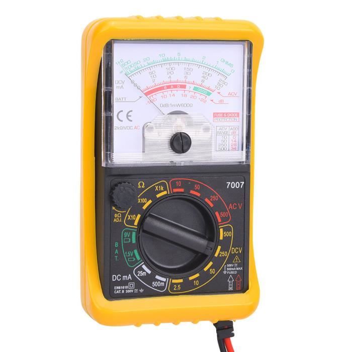 Tbest Handheld Analog Multimeter, measure DC current and battery for measure AC voltage, DC