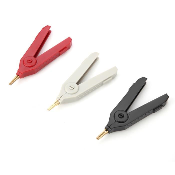 Pince Crocodile - YOSOO - P2004 - Cuivre Plaqué Or - ABS Isolé - 3