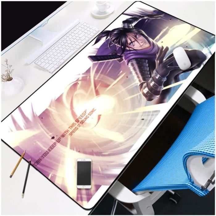 Tappetino Mouse Gaming XL Nido D'Ape Blu - 80x30 Cm - Superficie Liscia E Base Antiscivolo In Gomma