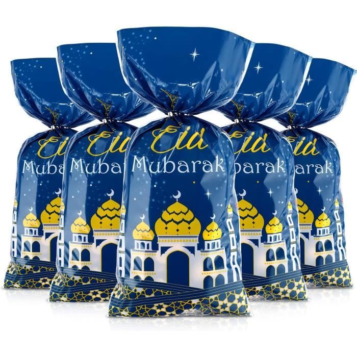 100 Sachets De Friandises De Fête Eid Mubarak SacsCadeaux À Mosquée