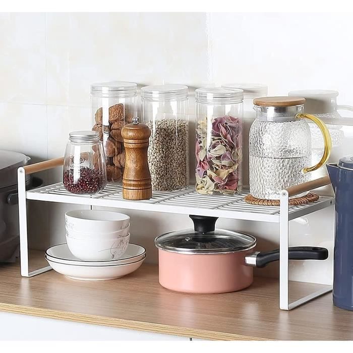Étagère De Cuisine Acier Inoxydable - Extension Comptoir, Capacité 30 Kg, Hauteur Réglable, Facile à Nettoyer - 2