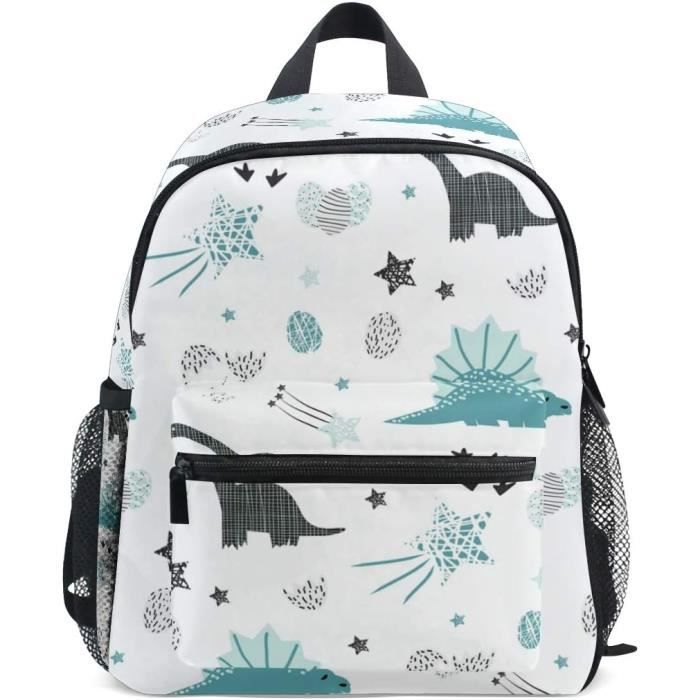 Sac à Dos Enfant Jurassic World Dinosaures Bleu – Sac École Vélociraptor T-Rex Tricératops – Officiel – Taille Unique