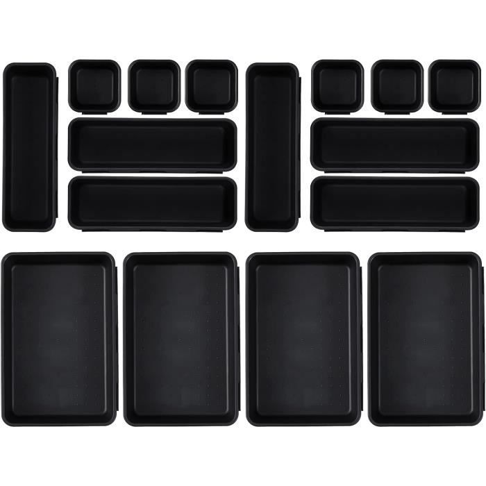 Organiseur De Tiroir De Bureau, Plastique Séparateurs De Tiroir