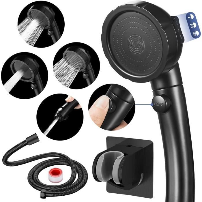 Pommeau De Douche Filtrant 4 Modes, Pommeau De Douche Haute Pression
