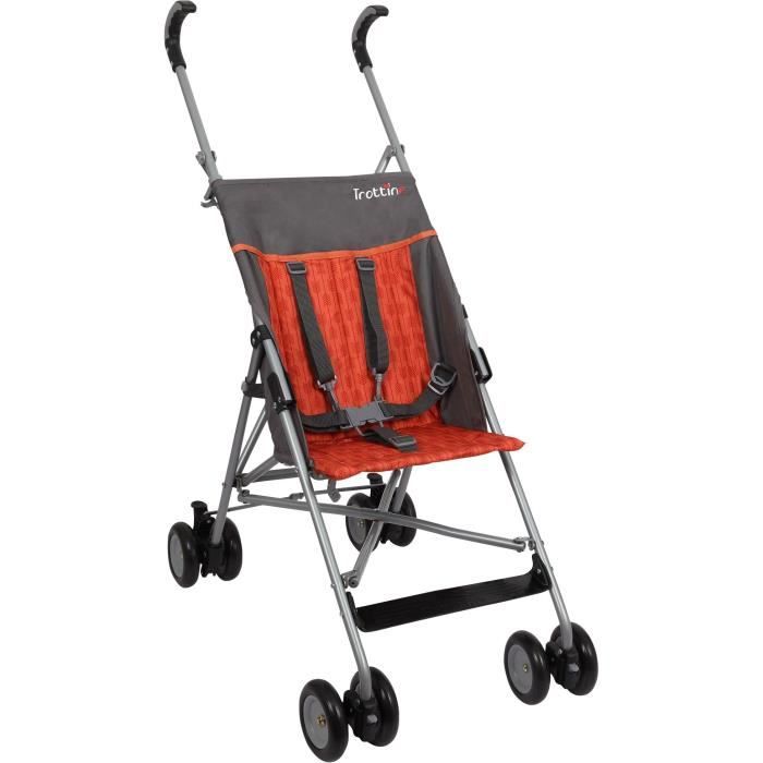 TROTTINE Poussette canne Cantor - Boho Style Rouge et noir - Cdiscount  Prêt-à-Porter