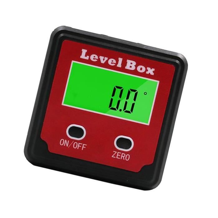 Inclinomètre Numérique LCD étanche IP54 - Pour Travail Du Bois, Construction, Avec Rétroéclairage Et Sac