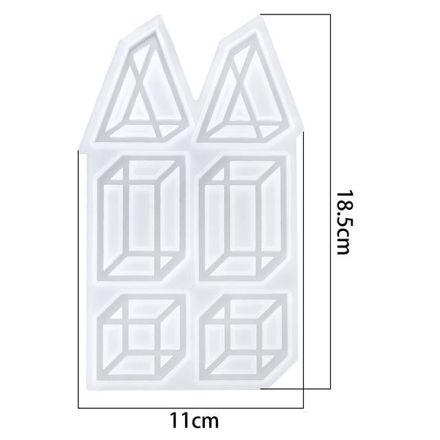 Moule En Silicone Cœur 7x6 Cm Pour Pendentif De Noël - Idéal Résine, Plâtre, Cire - Transparent