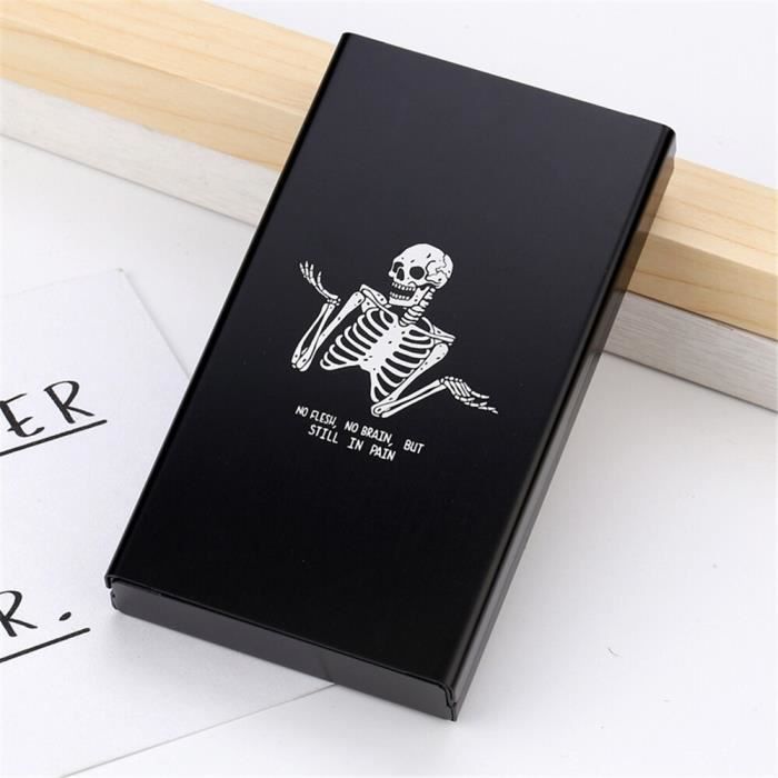 E6PHOMME Acrylic Zigarettenbox - Smoking Kills Bad Vibes Mit Kette