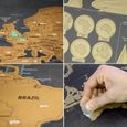 Carte du Monde à Gratter Scratch Map - Noir-1
