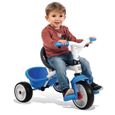 Tricycle évolutif SMOBY Baby Balade - Roues silencieuses - Bleu-1