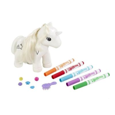 Crayola - Kit Licorne Et Pégase à Décorer - Feutres Lavables Inclus - Créativité Dès 4 Ans - Personnalisation Infinie