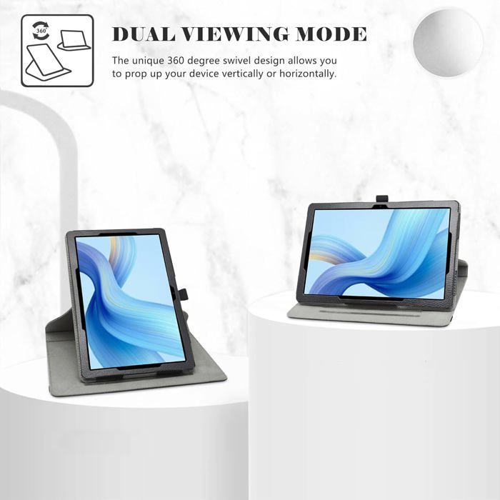 MAMA MOUTH Custodia Girevole 360° Per DOOGEE U10 2025 E U9 10.1 Pollici – In Viola, Con Supporto E Porta Carte