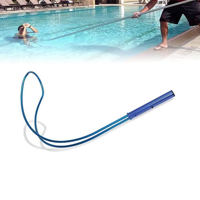 Crochet de sauvetage de piscine avec perche télescopique de 35,6 cm, 45,7 cm, 6,4 m de long, anneau de sécurité utilisé pour aider les nageurs en difficulté qui se noient, équipement de
