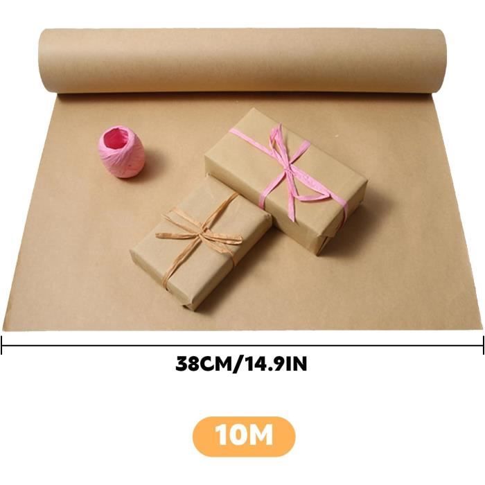 Papier Kraft Papier Craft Rouleau Emballage Brun,38Cm*10M Papier Emballage  Colis Pour L'Artisanat, Emballage Cadeau, Emballa[x719]