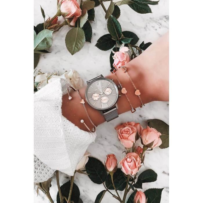 Paul Valentine Khaki horloge PVT38181201 Cdiscount Maison