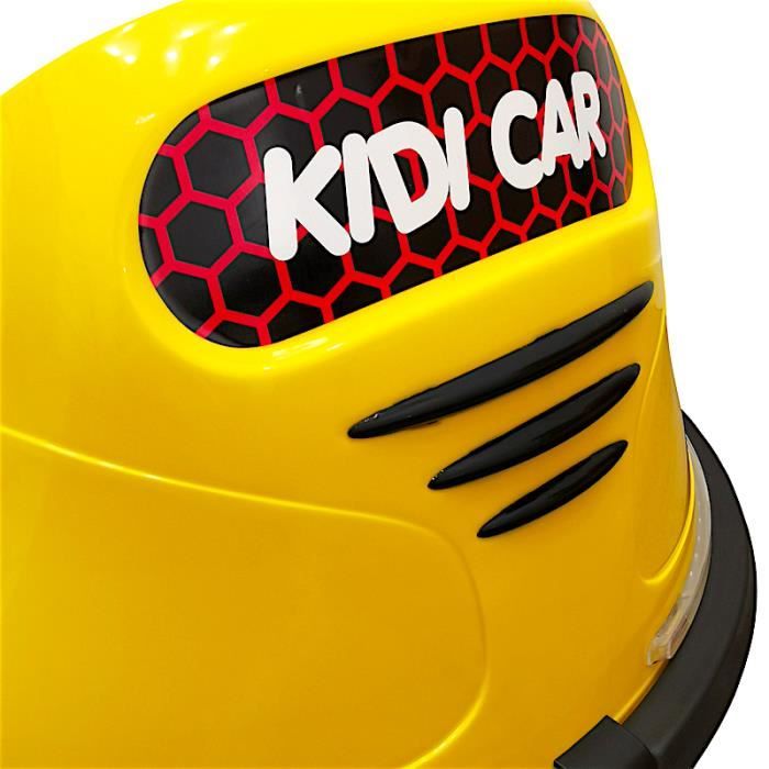 KIDI CAR - Voiture électrique enfant - Auto-tamponneuse 360°- Télécommande  contrôle parentale - Ceinture de sécurité - Jaune - Cdiscount Jeux - Jouets