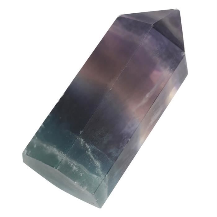 Point de baguette hexagonale d'améthyste de guérison de pierre de cristal  de quartz de fluorite naturelle - Achat / Vente pierre vendue seule -  Cdiscount