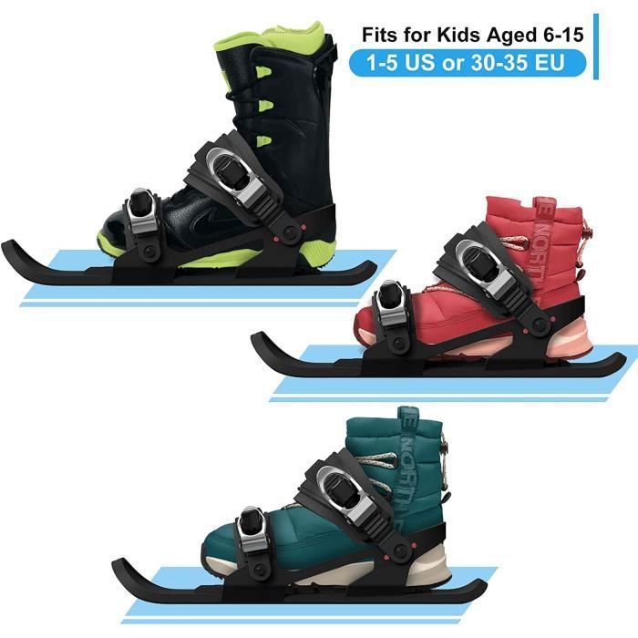 Mini Patins de Ski pour la Neige ,Skis pour Chaussures d'Hiver,Court  Snowskates Snowblades Skiboards - Cdiscount Sport
