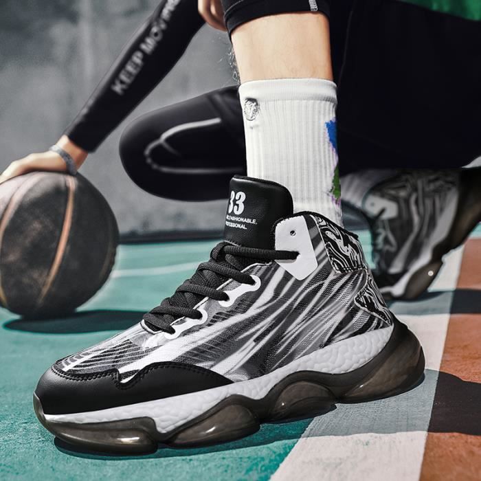 Chaussures de basket ball lacets pour hommes baskets de sport